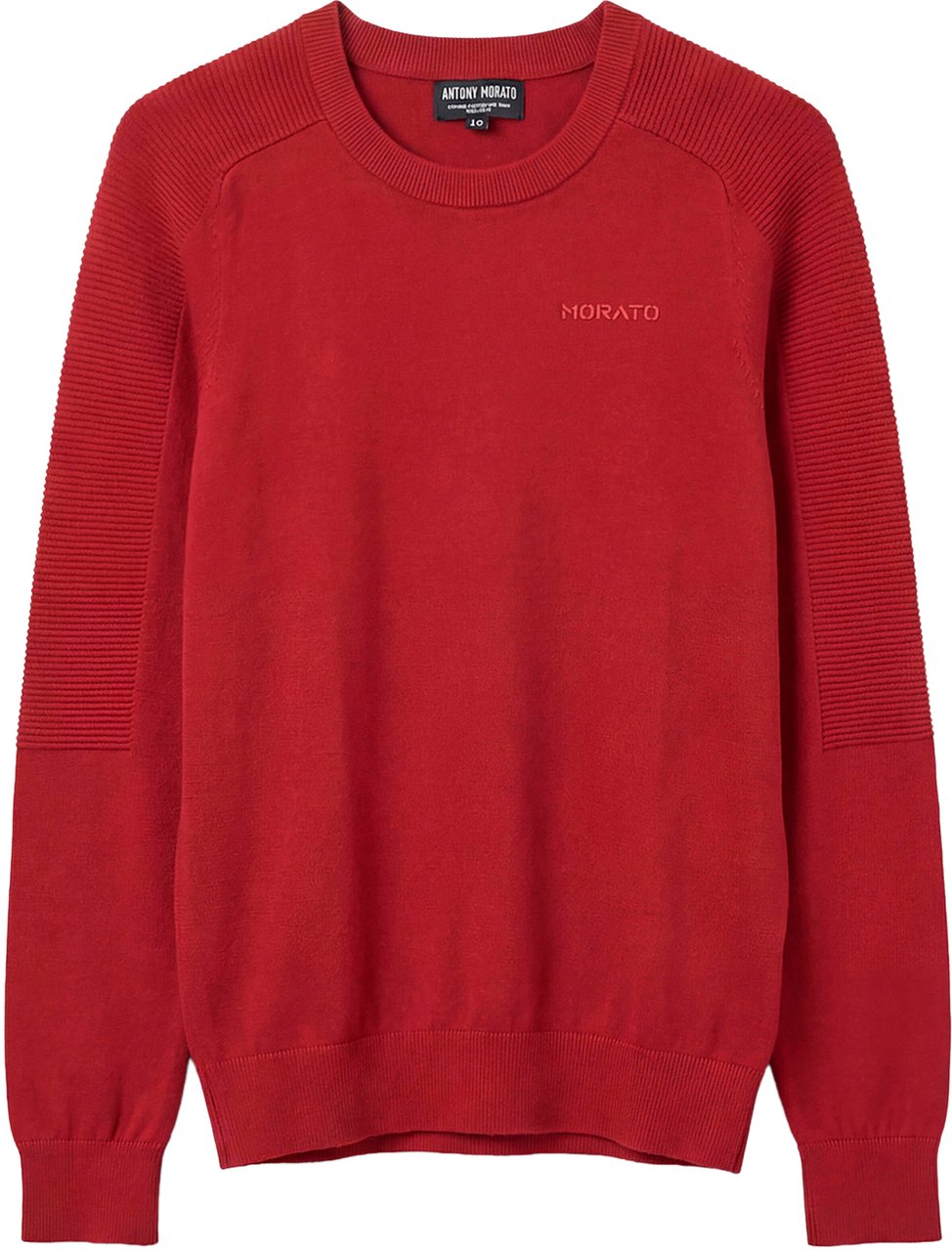 Antony Morato SWEATER REGULAR FIT IN COMBED COTTON YARN Rood