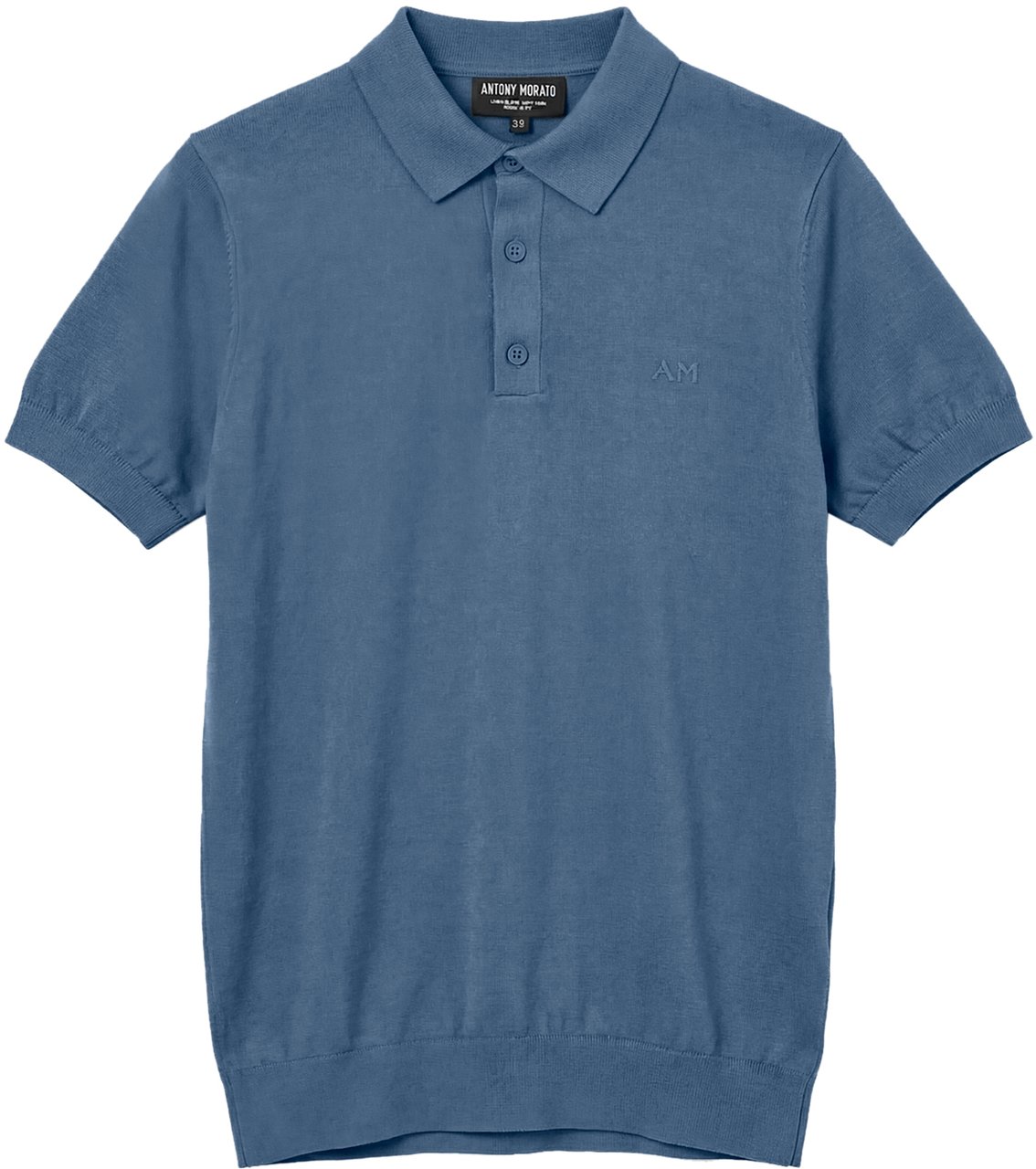 Antony Morato POLO SWEATER REGULAR FIT Blauw