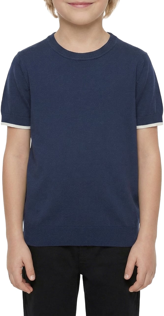 Antony Morato SWEATER REGULAR FIT IN MERCERIZED COTTON SUPER FINE YARN Blauw