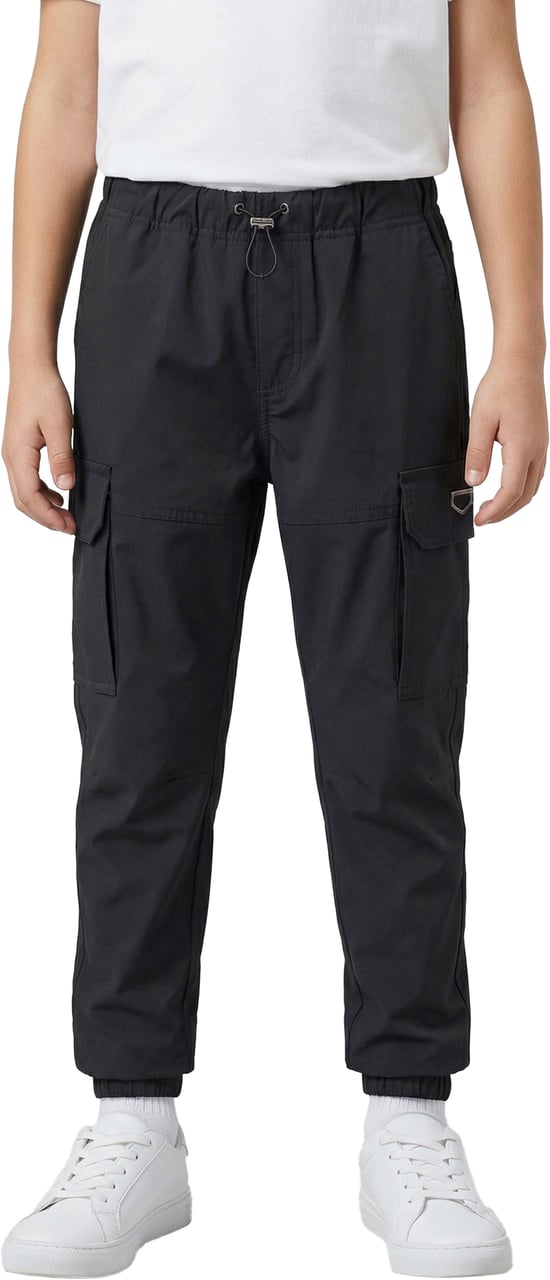 Antony Morato TROUSERS REGULAR FIT IN RIPSTOP FABRIC WITH PLATE. Zwart