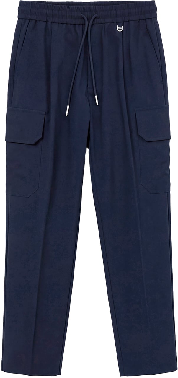 Antony Morato TROUSERS CARGO REGULAR FIT WITH METAL TRIANGLE. Blauw