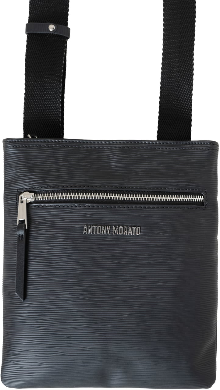 Antony Morato MESSENGER BAG PALMELLATO EFFECT. Zwart