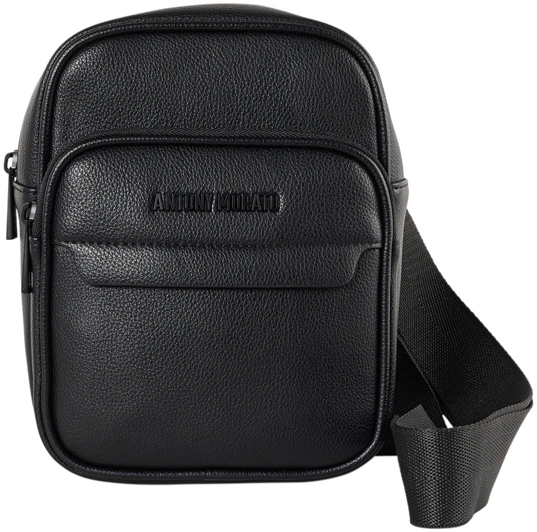 Antony Morato REPORTER BAG.ZIP PATCH POCKET.LOGO RIVET Zwart