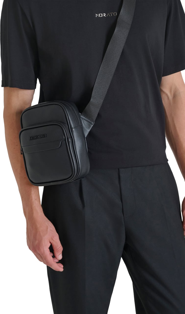 Antony Morato REPORTER BAG.ZIP PATCH POCKET.LOGO RIVET Zwart