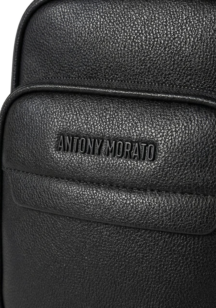 Antony Morato REPORTER BAG.ZIP PATCH POCKET.LOGO RIVET Zwart