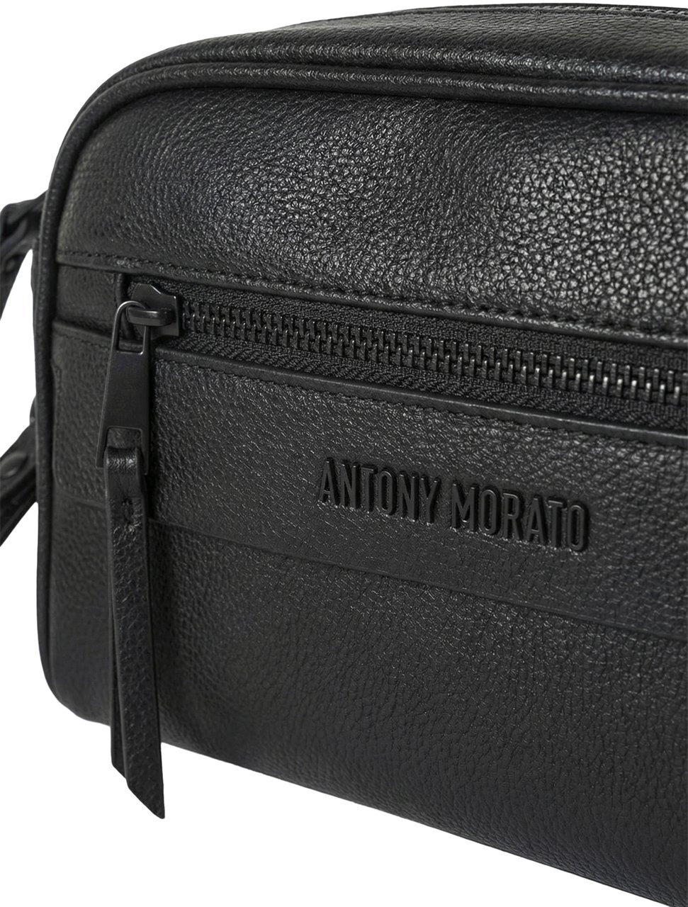 Antony Morato POUCH.ZIP PATCH POCKET.LOGO RIVET.DETACHABLE HANDLE Zwart