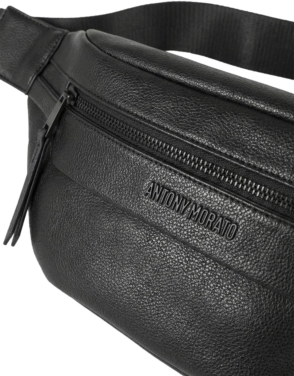 Antony Morato BELTBAG.ZIP PATCH POCKET. LOGO RIVET.ADJUSTABLE BELT Zwart