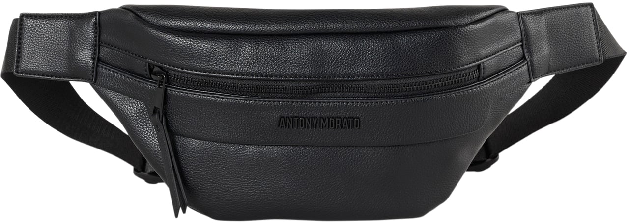 Antony Morato BELTBAG.ZIP PATCH POCKET. LOGO RIVET.ADJUSTABLE BELT Zwart