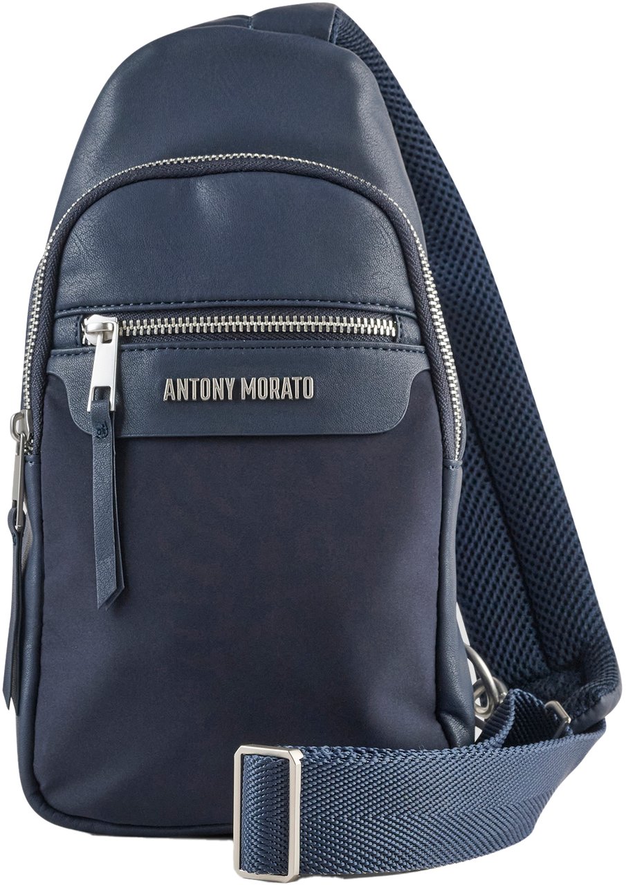 Antony Morato SLING BACKPACK.ADJUSTABLE STRAP Blauw