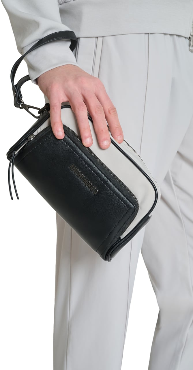 Antony Morato POUCH . ZIP PATCH POCKET.LOGO RIVET.DETACHABLE HANDLE Wit