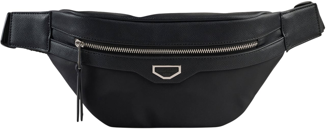 Antony Morato BELTBAG. ZIP POCKET.3D LOGO.ADJUSTABLE BELT Zwart