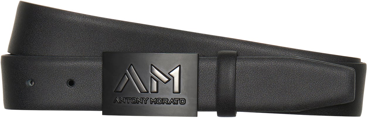 Antony Morato PLATE BELT H.35MM Zwart