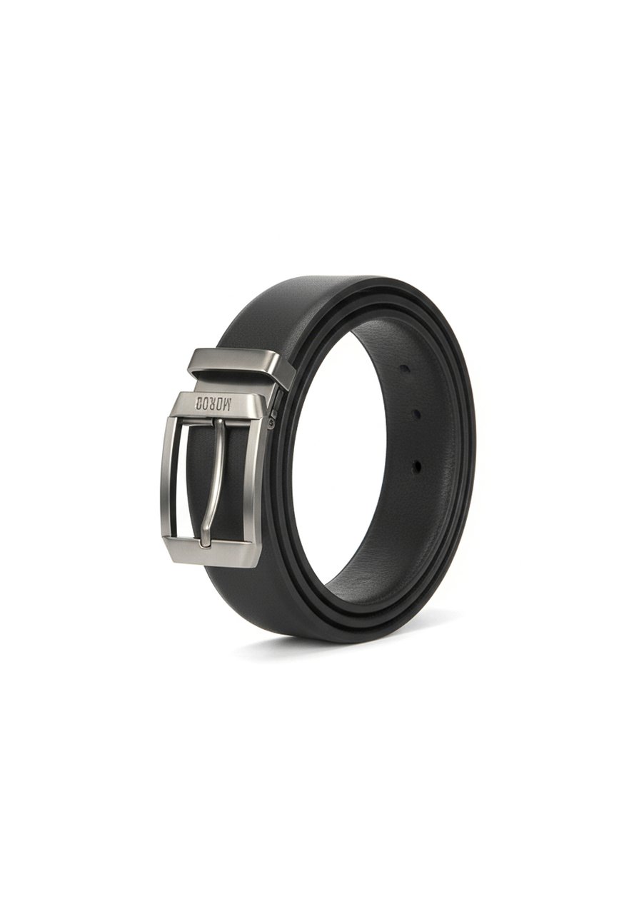 Antony Morato BUCKLE BELT H.35MM IN CALF LEATHER Zwart