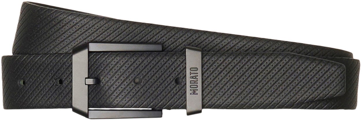 Antony Morato BUCKLE BELT H.35MM IN LEATHER FANCY PRINTED Zwart