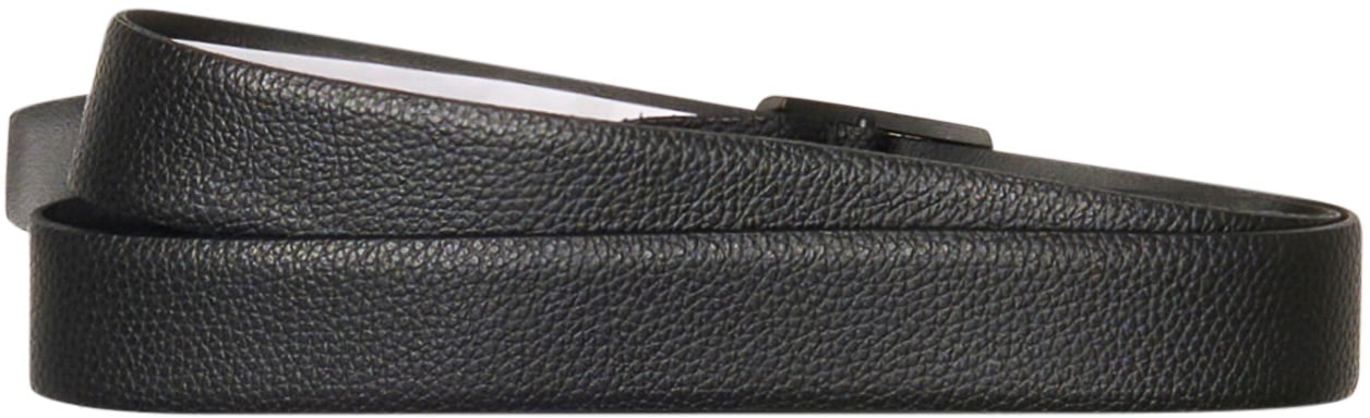 Antony Morato BUCKLE BELT H.30MM IN TUMBLED CALF LEATHER Zwart