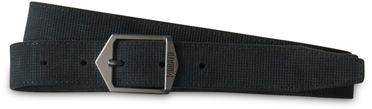 Antony Morato BUCKLE BELT H.30MM IN SUEDE PUNCHED TEXTURE Zwart