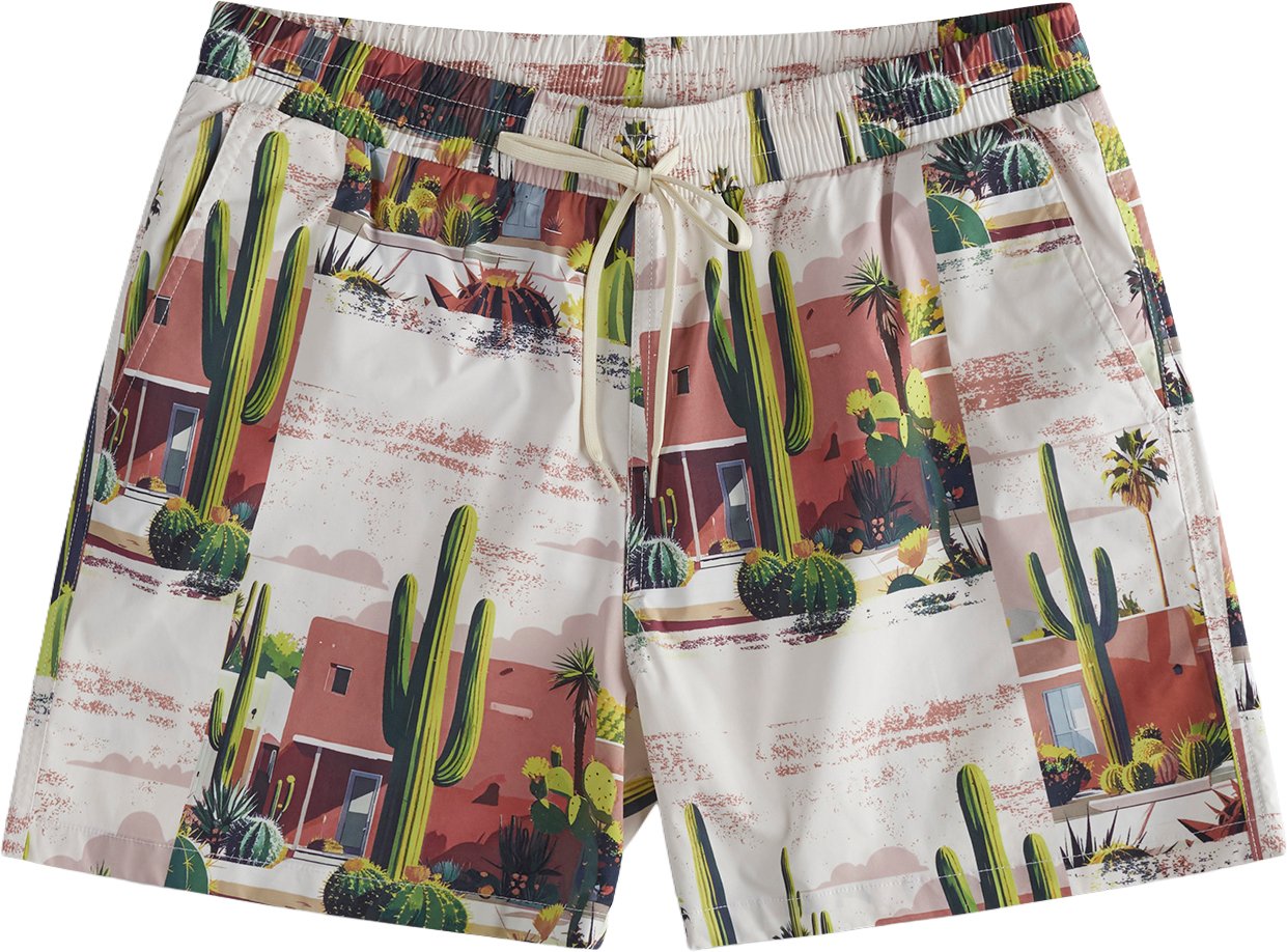 Antony Morato BEACHWEAR REGULAR FIT WITH RUBBER PATCH IN MULTICOLOR PRINTED FABRIC Divers