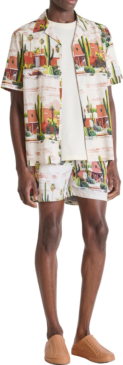 Antony Morato BEACHWEAR REGULAR FIT WITH RUBBER PATCH IN MULTICOLOR PRINTED FABRIC Divers