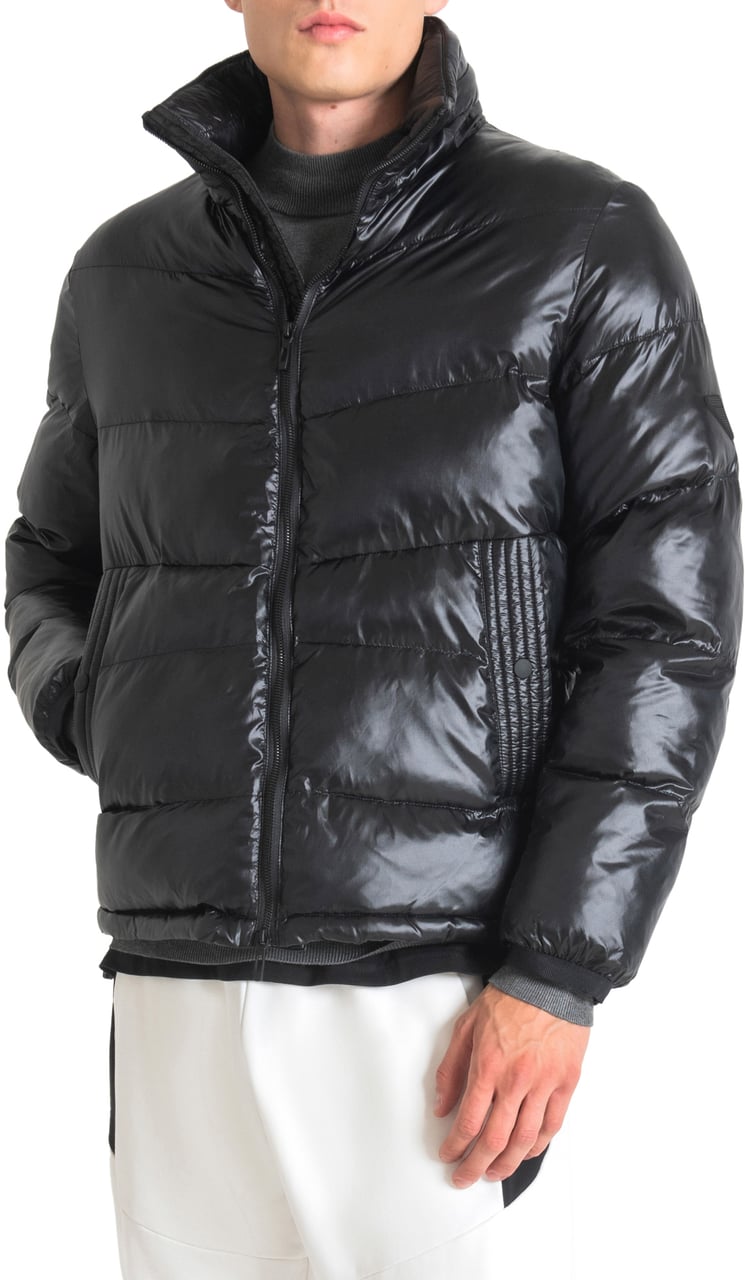 Antony Morato REGULAR FIT JACKET WITH AN IRIDESCENT EFFECT Zwart