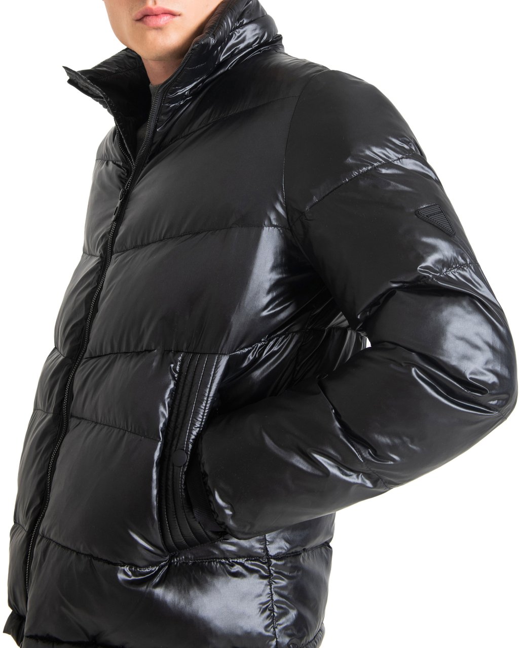 Antony Morato REGULAR FIT JACKET WITH AN IRIDESCENT EFFECT Zwart