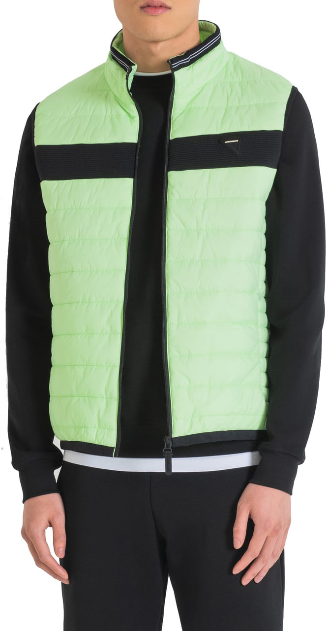 Antony Morato SLIM FIT SLEEVELESS JACKET WITH LOGO PATCH Groen