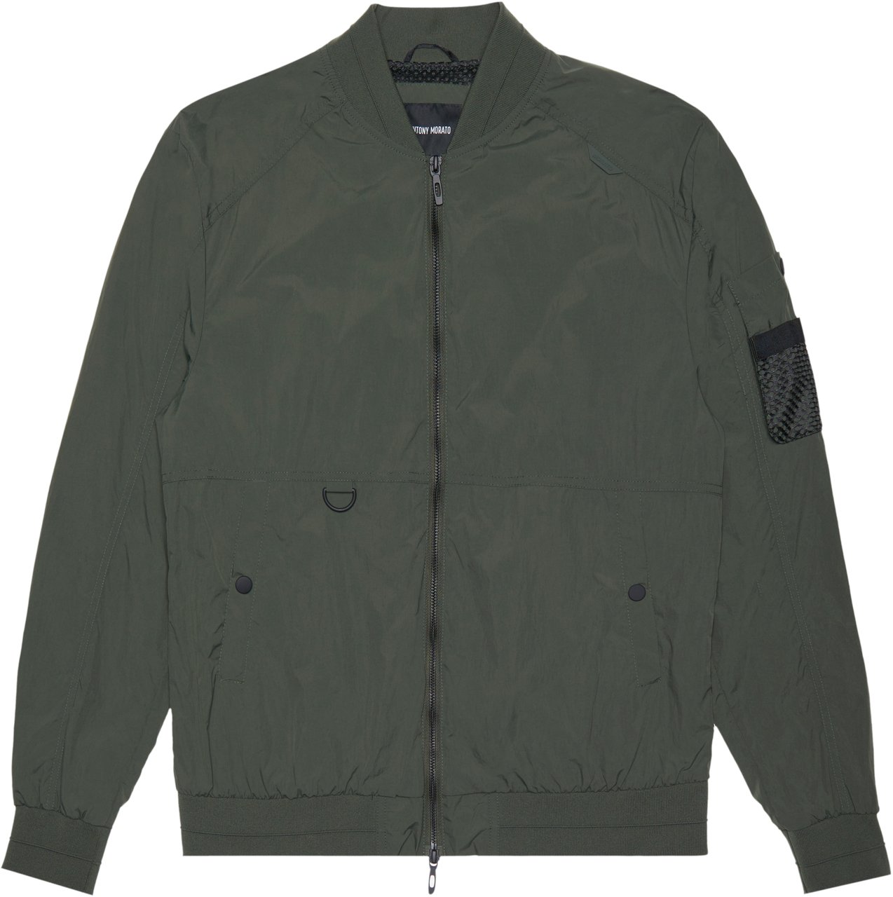 Antony Morato REGULAR FIT SHOULDER PIECE WITH LOGO PLAQUE Groen