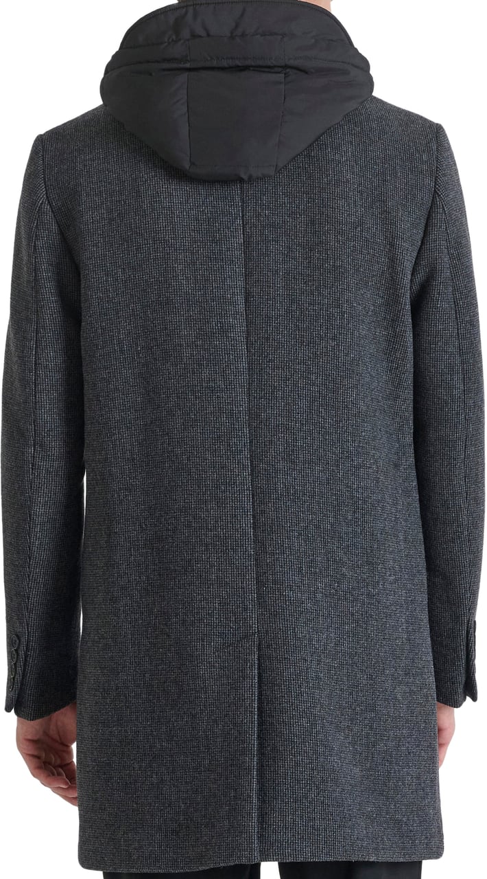 Antony Morato COAT REGULAR FIT WITH DETACHABLE PART IN TECHNO FABRIC WITH ECOPADDING Grijs
