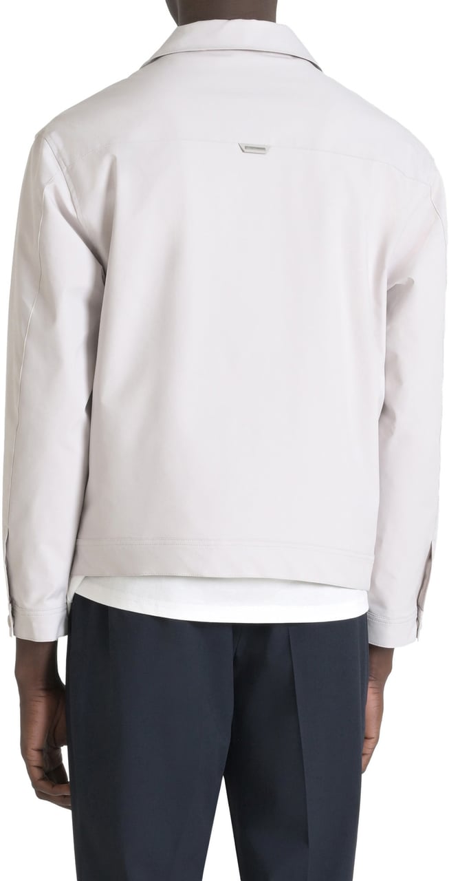 Antony Morato COAT REGULAR FIT IN COMPOUND TECHNO FABRIC WITH METAL LOGO ON RUBBER FLAG Beige
