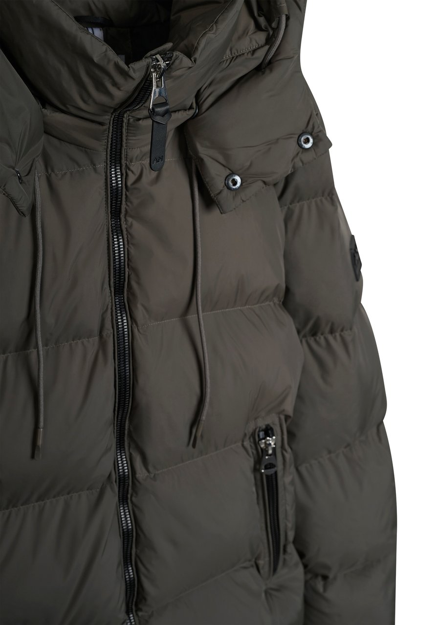 Antony Morato COAT RELAXED FIT AND METAL LOGO ON RUBBER PATCH Groen