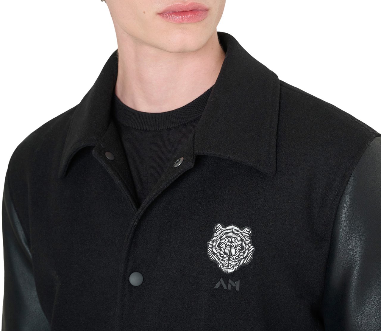 Antony Morato COAT REGULAR FIT WITH SLEEVES WITH ECO PADDING Zwart