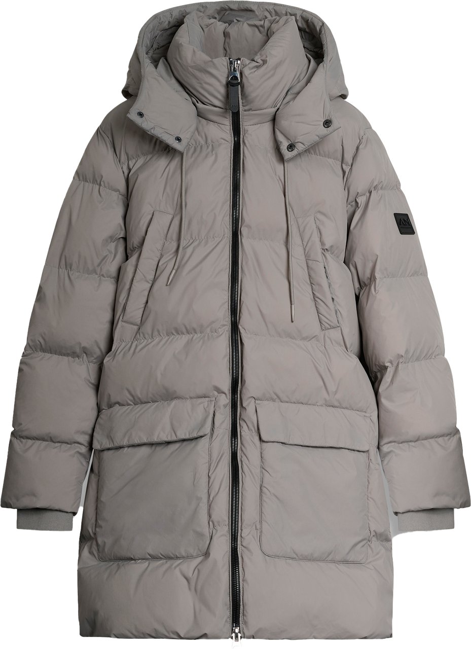 Antony Morato COAT RELAXED FIT  AND METAL LOGO ON RUBBER PATCH Grijs