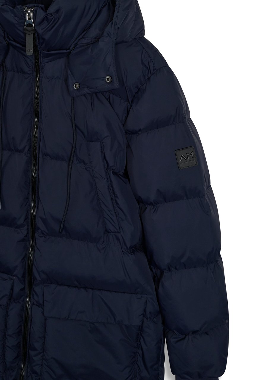 Antony Morato COAT RELAXED FIT  AND METAL LOGO ON RUBBER PATCH Blauw