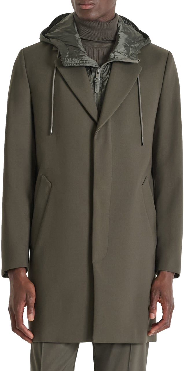 Antony Morato COAT REGULAR FIT AND DETACHABLE PART Groen