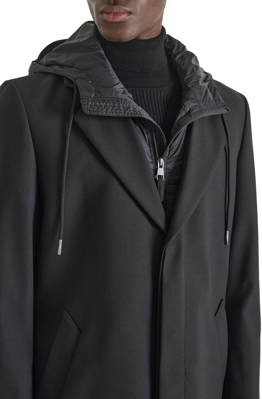 Antony Morato COAT REGULAR FIT AND DETACHABLE PART Zwart