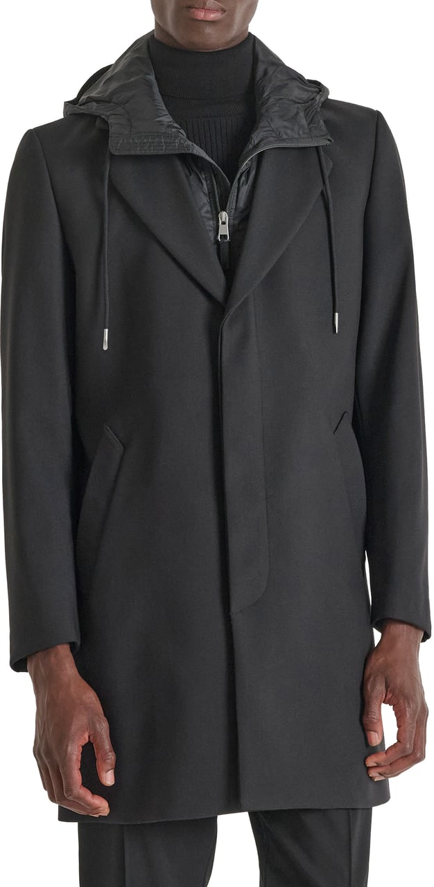 Antony Morato COAT REGULAR FIT AND DETACHABLE PART Zwart