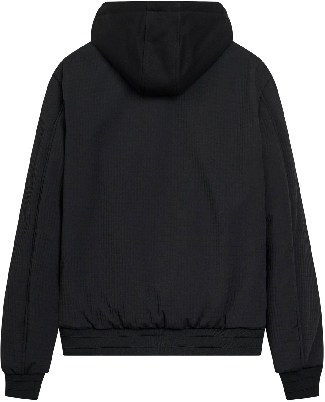 Antony Morato COAT REGULAR FIT IN DOBBY TECHNO FABRIC WITH ECOPADDING AND LOGOED METAL BADGE ON RUBBER PATCH Zwart