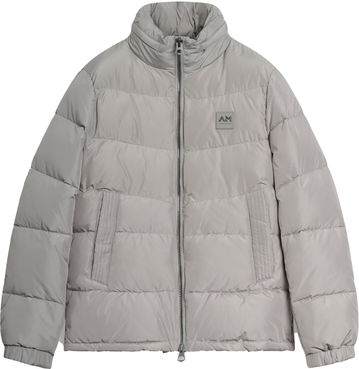 Antony Morato COAT REGULAR FIT IN TECHNO FABRIC WITH ECOPADDING DUPONT SORONA WITH METAL LOGO ON RUBBER PATCH Grijs