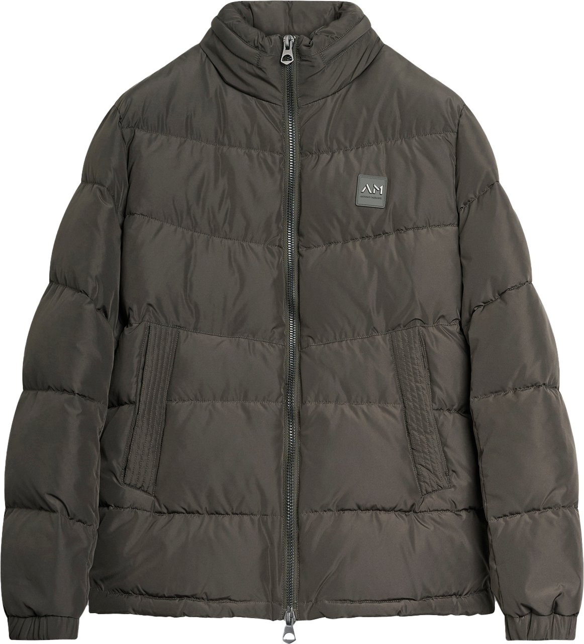 Antony Morato COAT REGULAR FIT IN TECHNO FABRIC WITH ECOPADDING DUPONT SORONA WITH METAL LOGO ON RUBBER PATCH Groen
