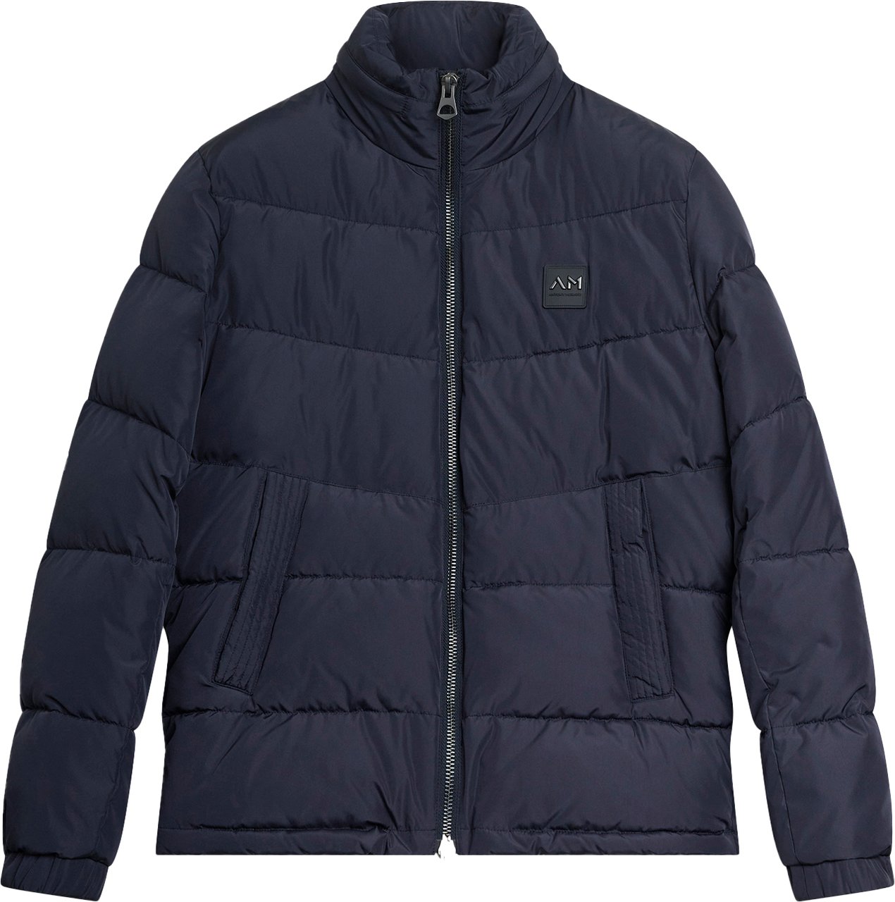 Antony Morato COAT REGULAR FIT IN TECHNO FABRIC WITH ECOPADDING DUPONT SORONA WITH METAL LOGO ON RUBBER PATCH Blauw