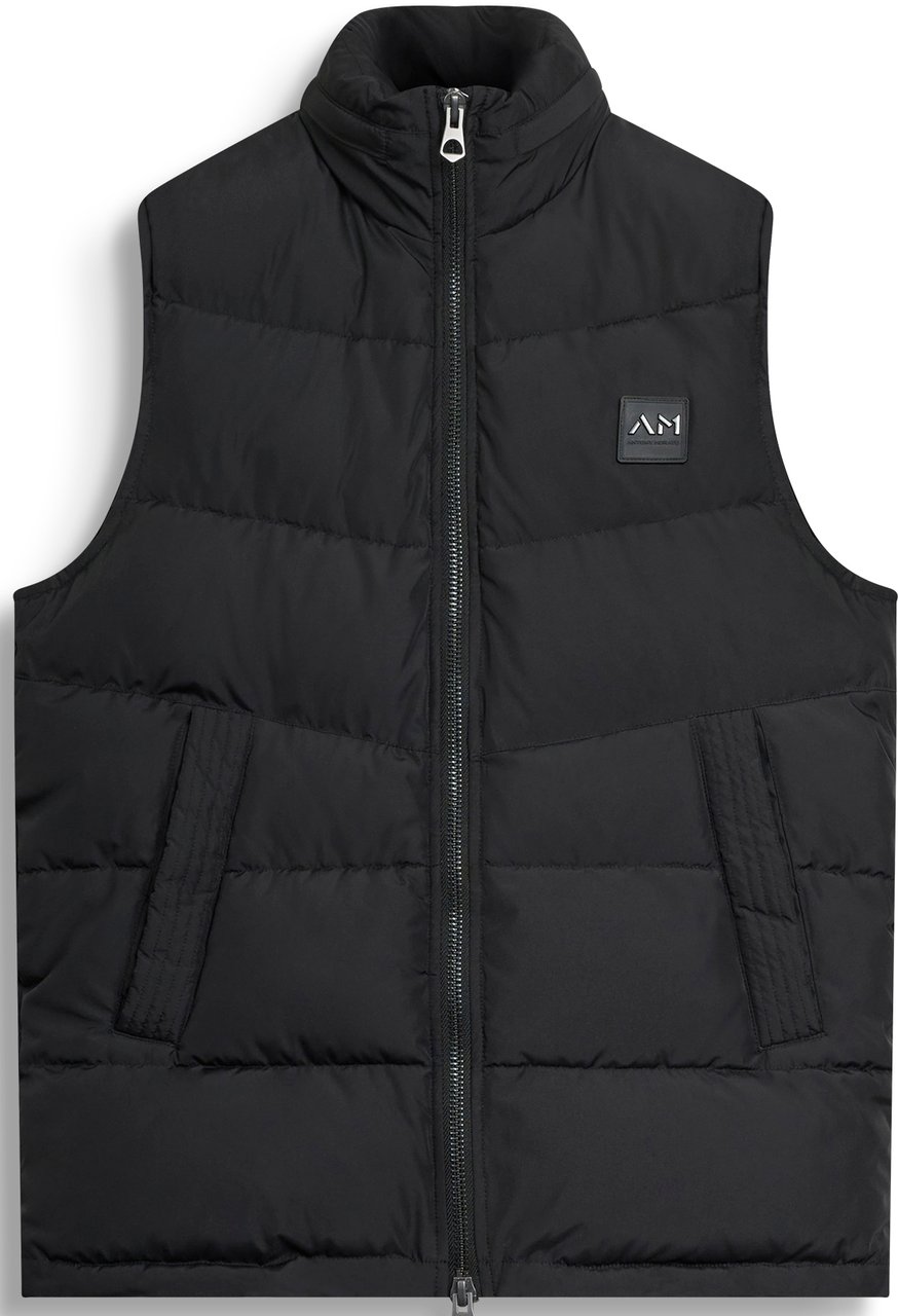 Antony Morato COAT REGULAR FIT IN TECHNO FABRIC WITH ECOPADDING DUPONT SORONA WITH METAL LOGO ON RUBBER PATCH Zwart