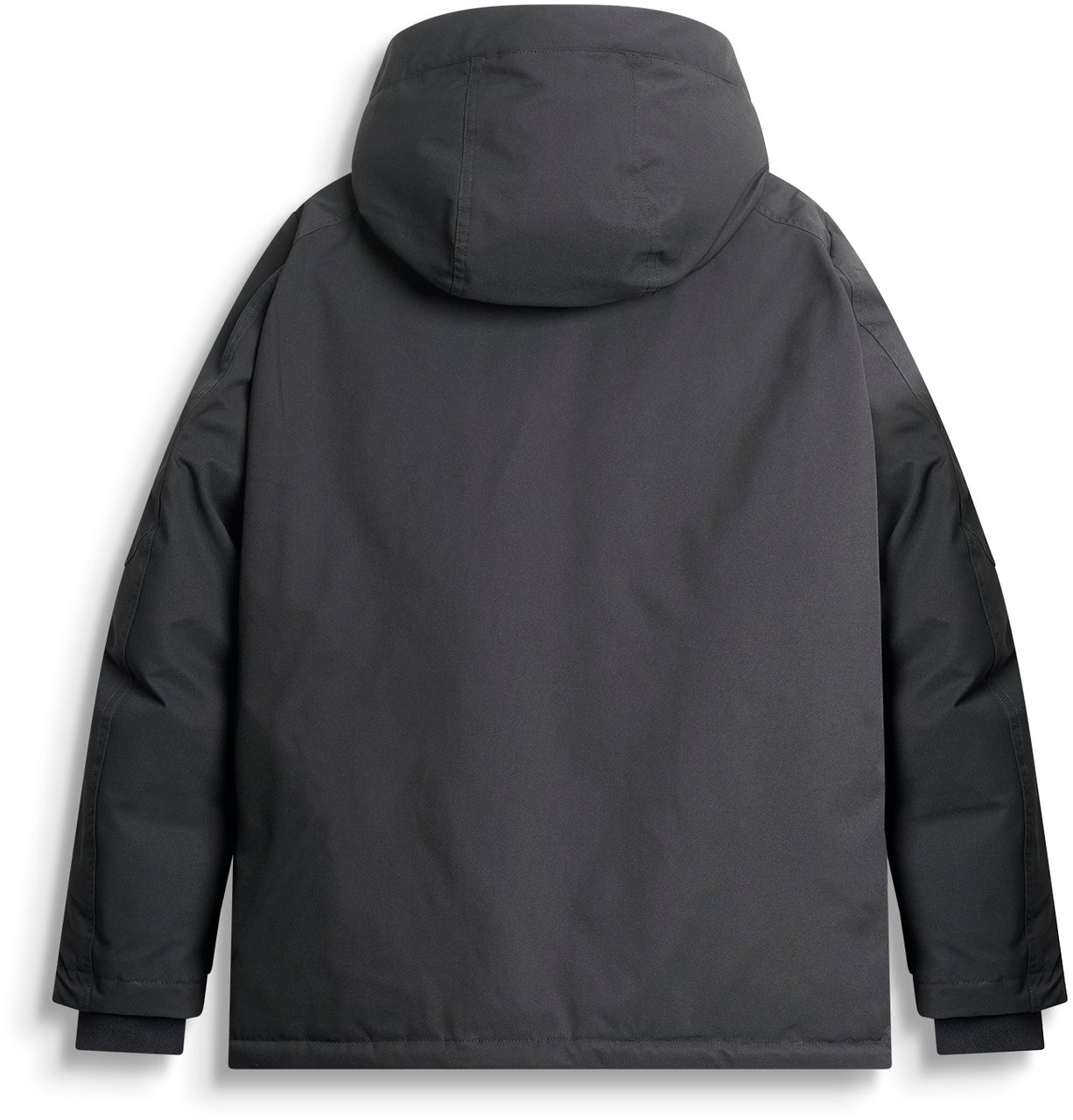 Antony Morato COAT REGULAR FIT IN  WATER PROOF DOBBY TECHNO FABRIC WITH LOGOED BADGE ON RUBBER PATCH Zwart