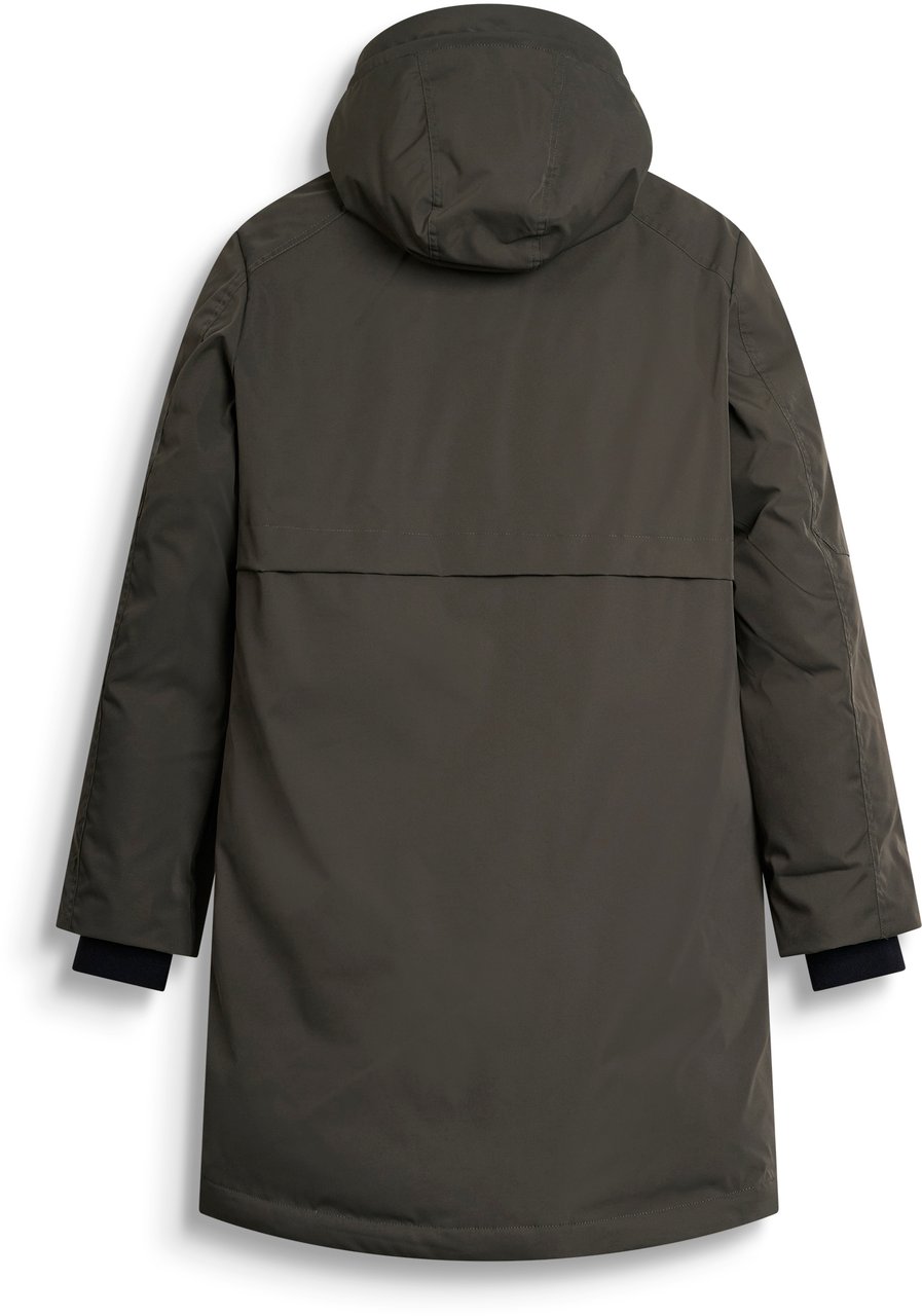 Antony Morato COAT REGULAR FIT IN WATER PROOF TWILL TECHNO FABRIC WITH ECOPADDING AND METAL LOGO ON RUBBER PATCH Groen