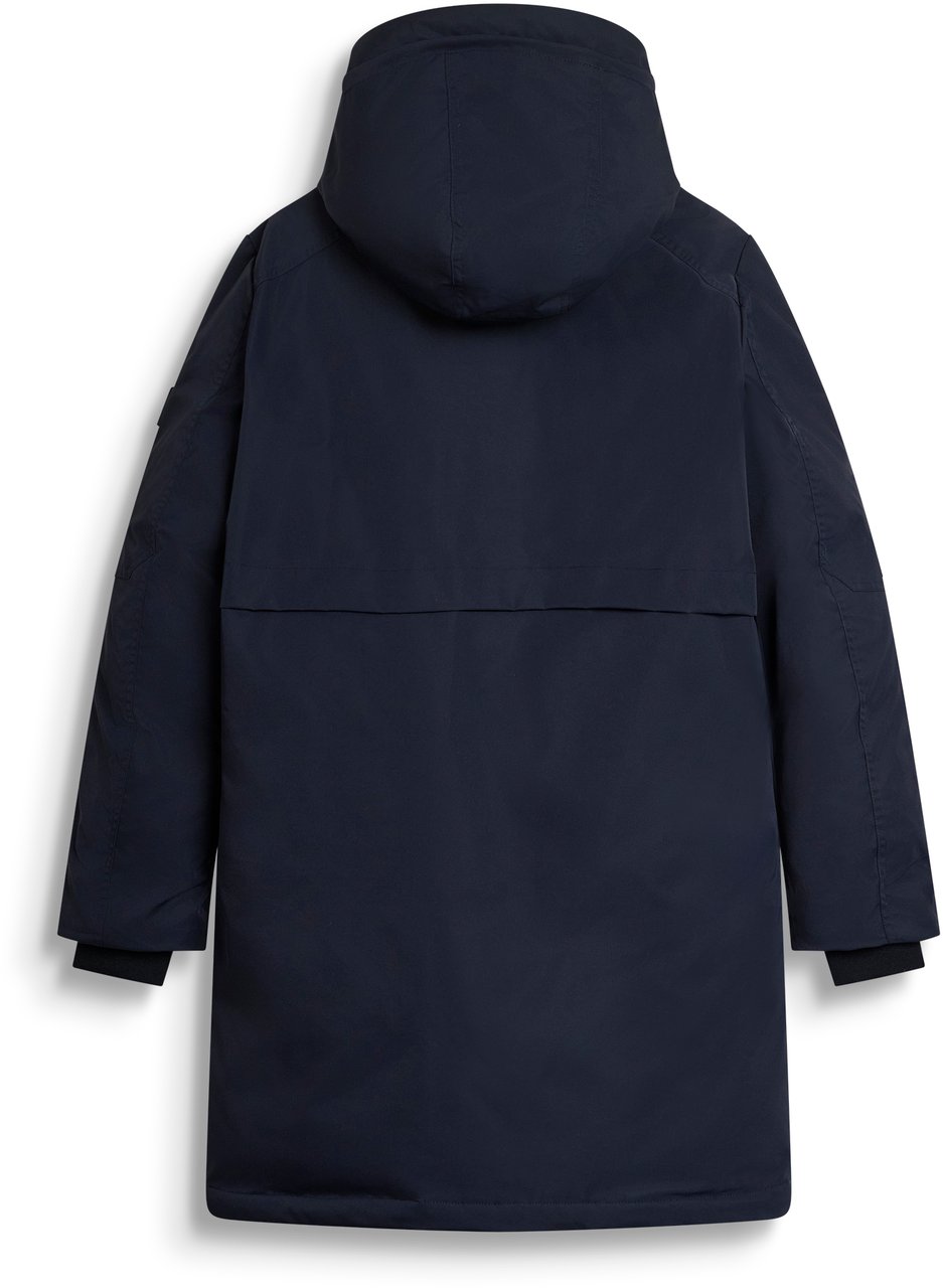 Antony Morato COAT REGULAR FIT IN WATER PROOF TWILL TECHNO FABRIC WITH ECOPADDING AND METAL LOGO ON RUBBER PATCH Blauw