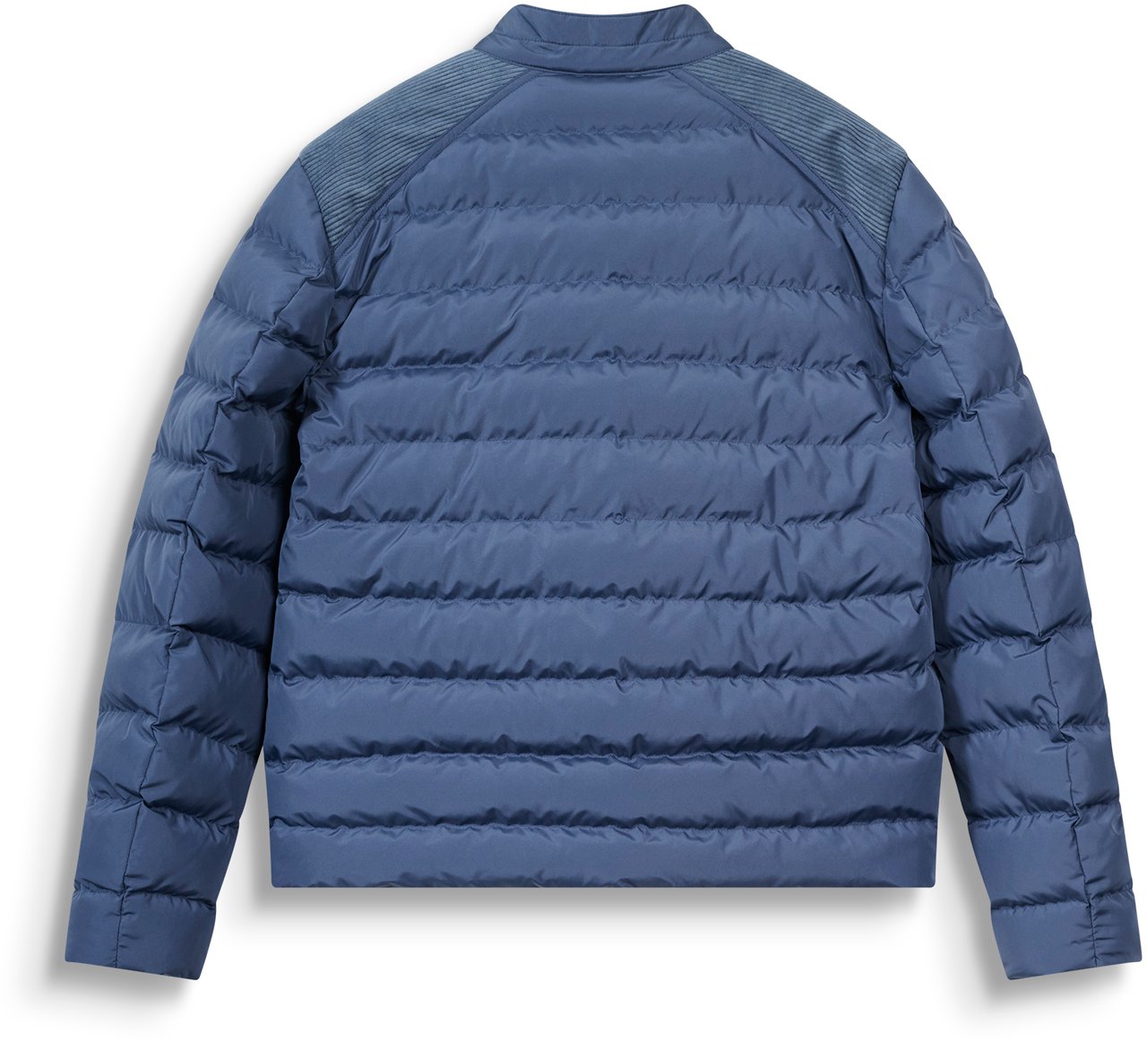 Antony Morato COAT REGULAR FIT IN ECO PADDED TECHNO FABRIC AND CORDUROY FABRIC AS CONTRAST AND METAL LOGO Blauw