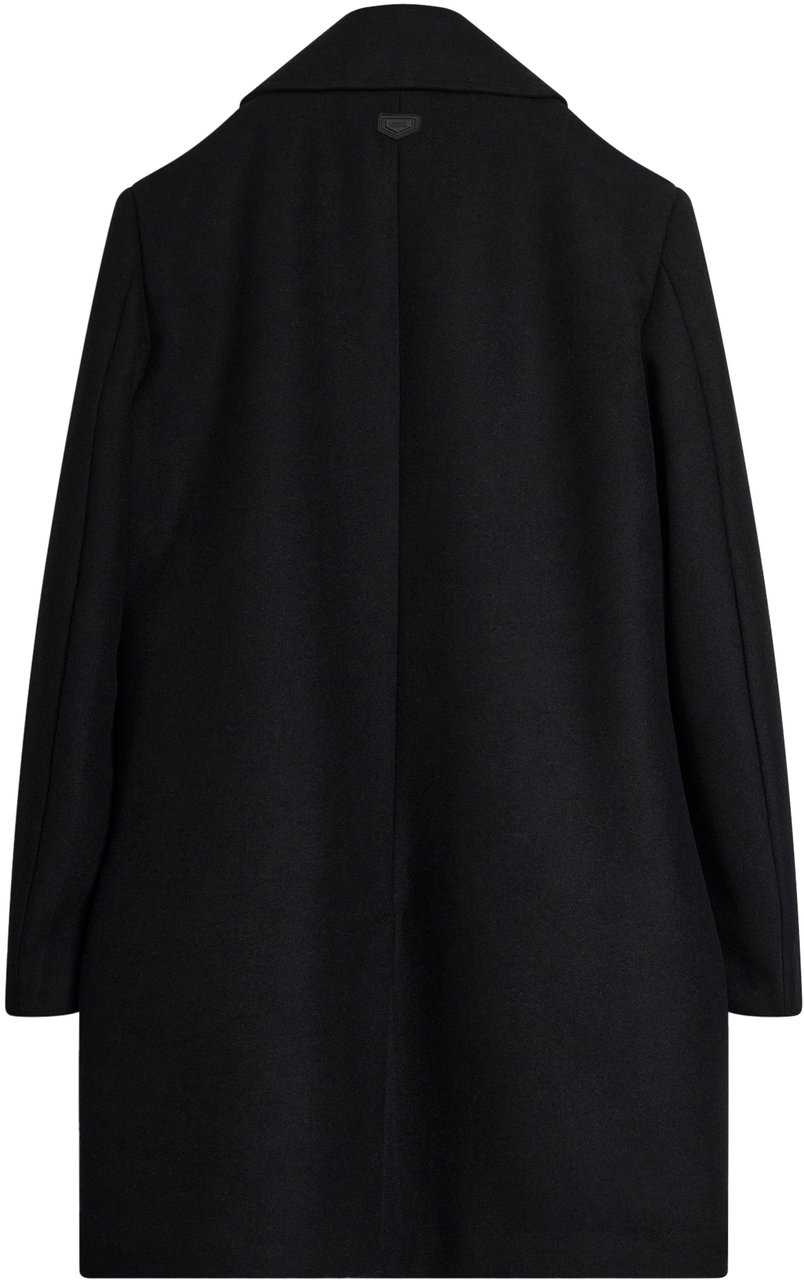 Antony Morato COAT WESLEY REGULAR FIT  WITH LOGOED METAL BADGE ON BACK COLLAR Zwart