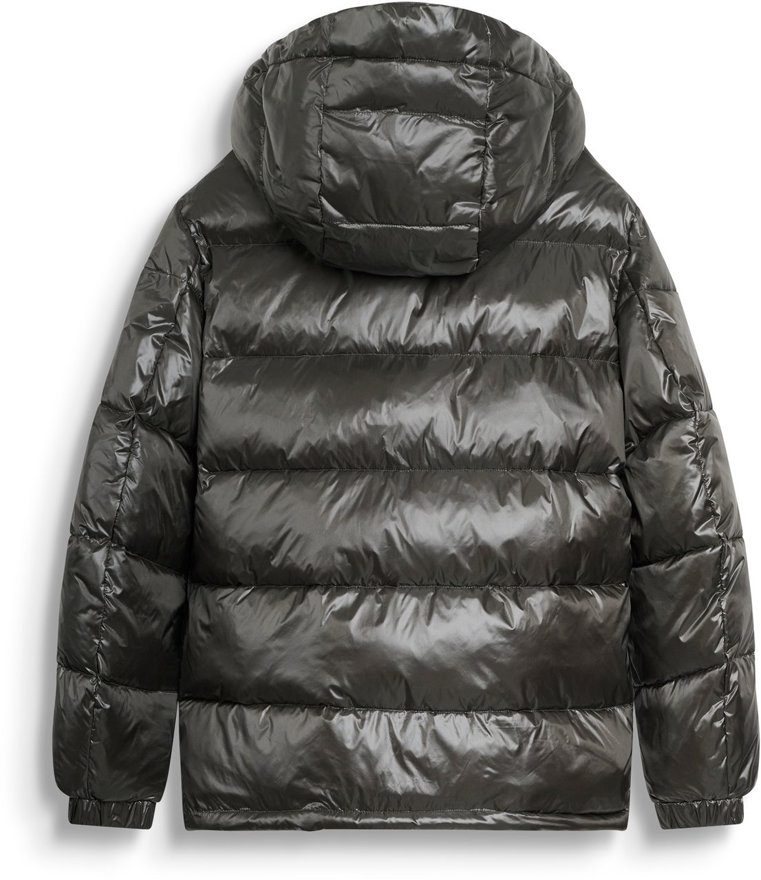 Antony Morato COAT REGULAR FIT IN WASHED NYLON SHIOZE WITH ECOPADDING DUPONT SORONA AND METAL LOGO ON RUBBER PATCH Groen