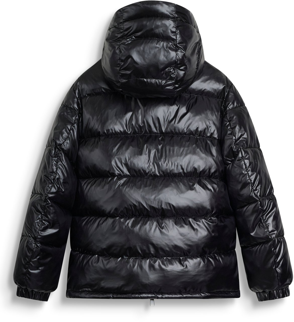 Antony Morato COAT REGULAR FIT IN WASHED NYLON SHIOZE WITH ECOPADDING DUPONT SORONA AND METAL LOGO ON RUBBER PATCH Zwart