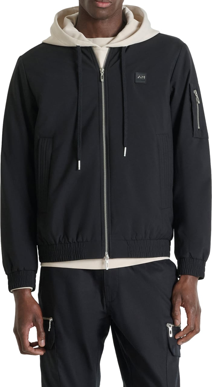 Antony Morato COAT REGULAR FIT IN TECHNO FABRIC Zwart