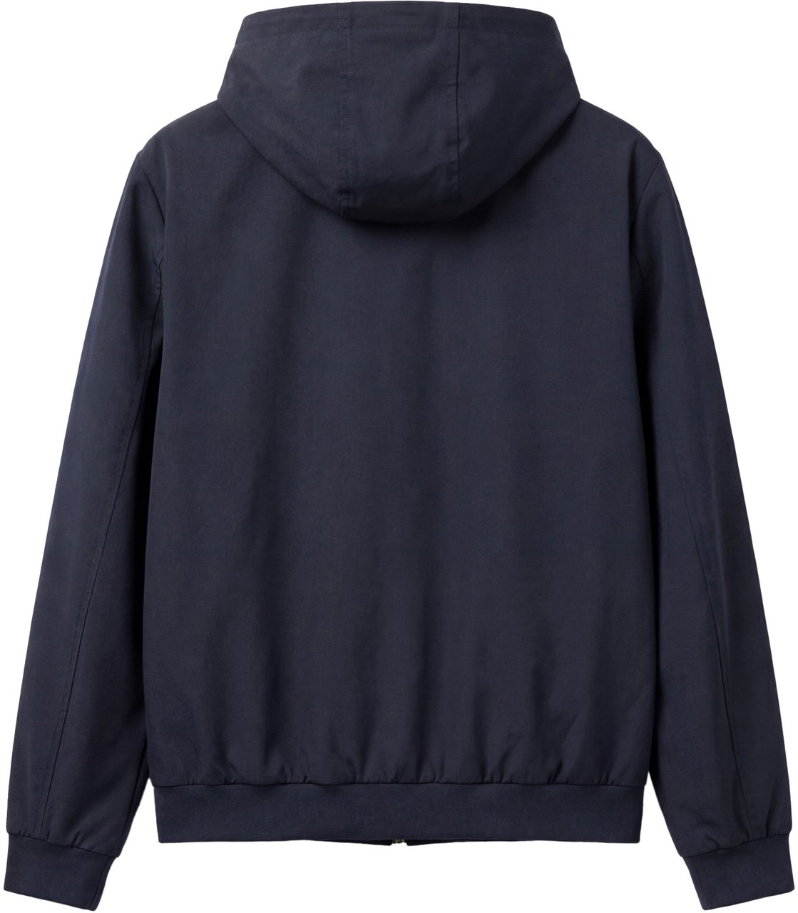 Antony Morato HOODIE BOMBER REGULAR  FIT IN NYLON DOBBY FABRIC WITH ZIP TWO WAY AND RIB BOTTOM AND CUFF Blauw