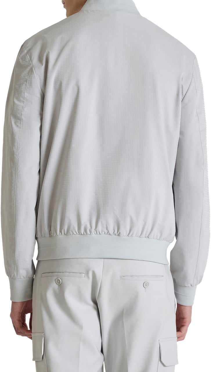Antony Morato BOMBER REGULAR FIT IN NYLON FABRIC WITH LOGO RUBBER PATCH WITH ZIP TWO WAY RIB ON BOTTOM AND CUFF Wit
